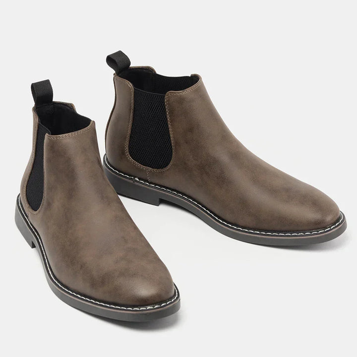 Botas Chelsea para hombres - cuero de alta calidad, lados elásticos, diseño atemporal y cómodo