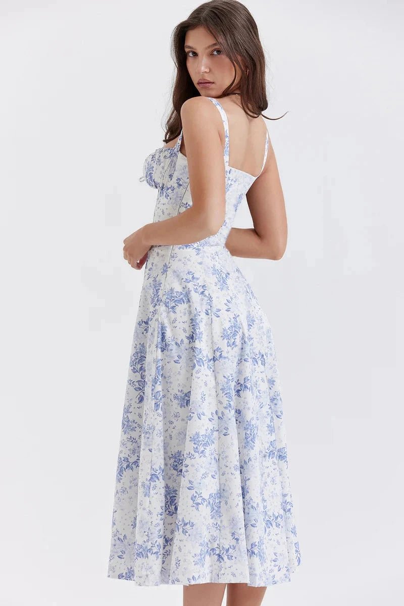 Linsay - Elegáns nyári ruha virágmintával