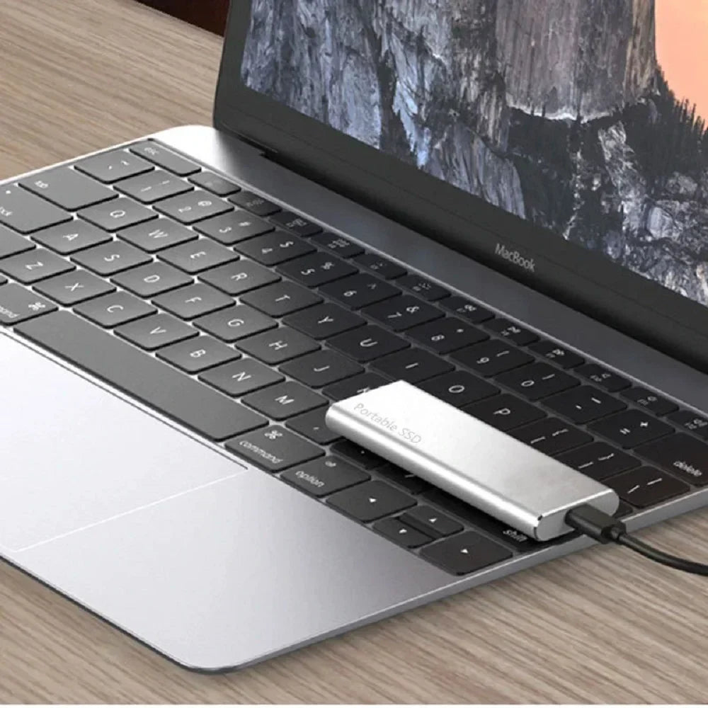FusionElite Ekstern Harddisk | Ultratynd USB-C Opbevaring Højhastighed