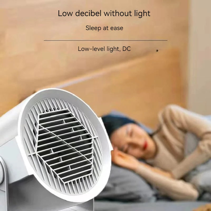 Soveværelsesventilator med lavt decibelniveau, ingen lys. Ideel til stille nætter og komfortabel søvn. Perfekt til soveværelset, DC-motor.