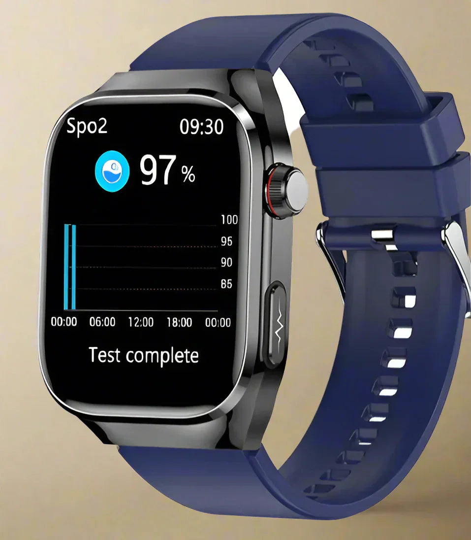 Maxwell Smartwatch | EKG Blodsukker Urinsyre 2,04" AMOLED Vandtæt