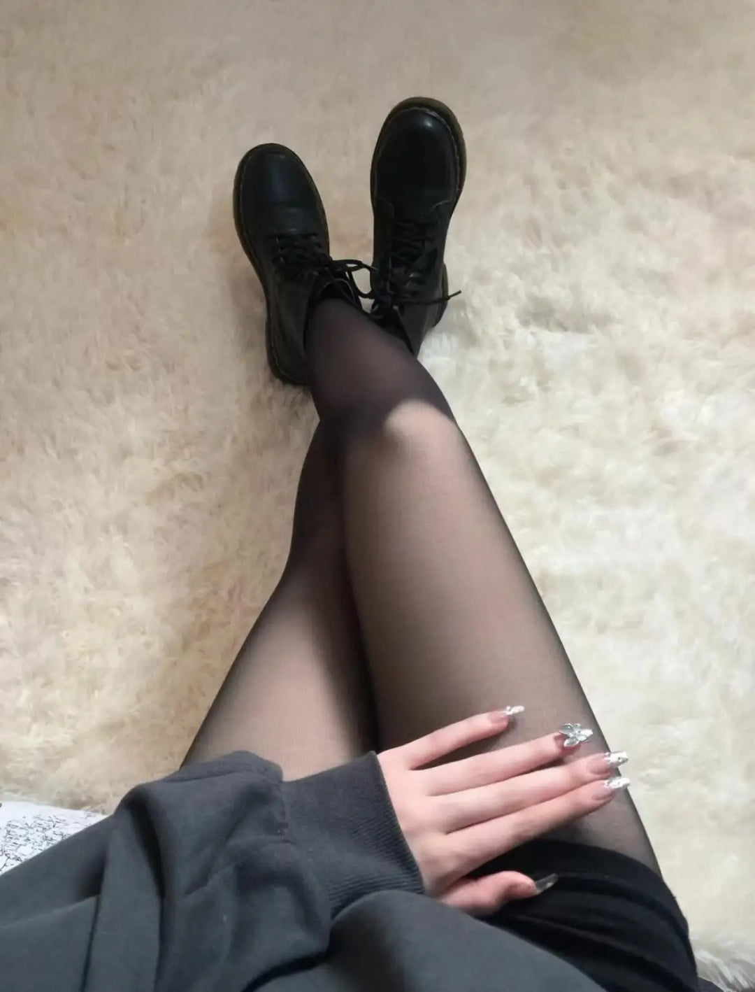 Vinter leggings nőknek | Meleg varrat nélküli push up, magas derék és hamis átlátszó megjelenés
