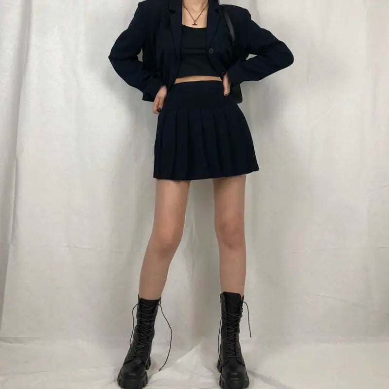 Dámské polokozačky | Chelsea šněrování zip platforma