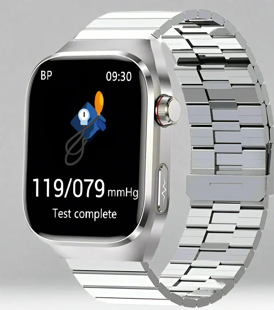 Maxwell Smartwatch | EKG Blodsukker Urinsyre 2,04" AMOLED Vandtæt