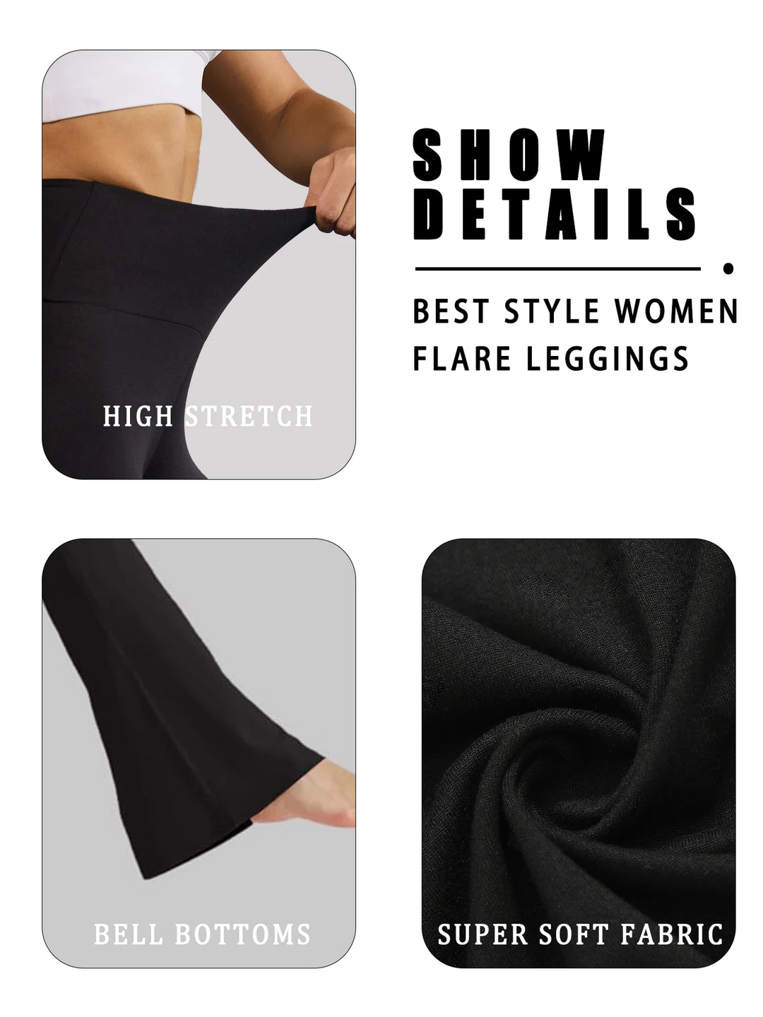 Pantaloni super moi pentru femei cu croială largă | Talie înaltă, control al abdomenului și pantaloni de yoga cu croială largă