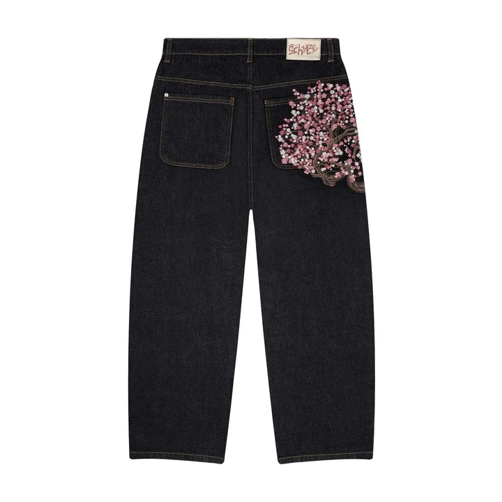 Blugi pentru femei cu broderie cu diamante în stil gotic, blugi vintage cu talie joasă și evazați, pantaloni largi din denim retro Y2k pentru femei, pantaloni streetwear înalți