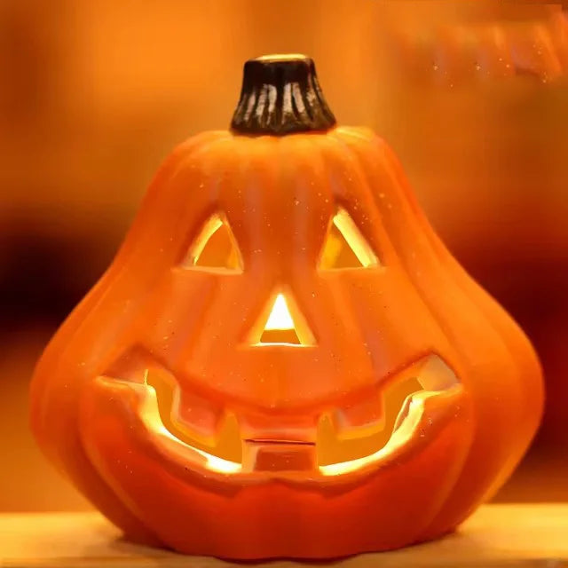 SpookyGlow LED-estables de calabazas de Halloween, decoración luminosa festiva