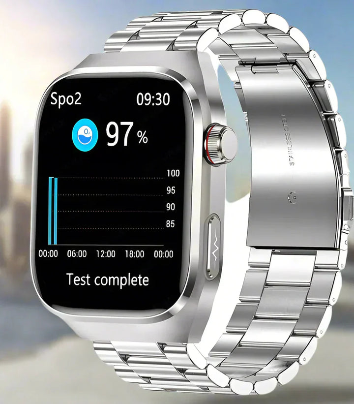 Maxwell Smartwatch | EKG Blodsukker Urinsyre 2,04" AMOLED Vandtæt