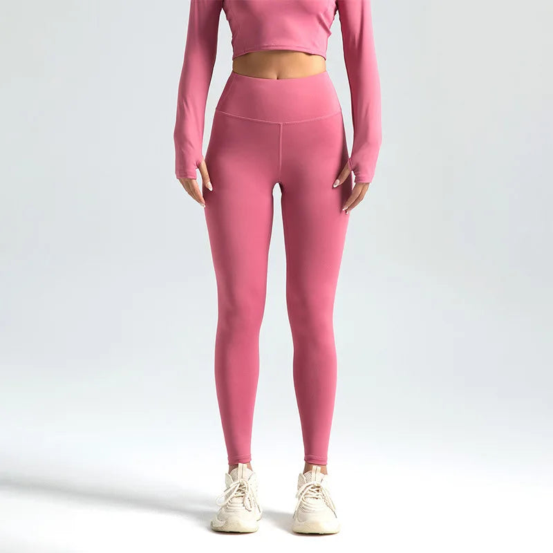 Colanți de sală fără cusături pentru femei | Talie înaltă, ridicare posterior, yoga și fitness