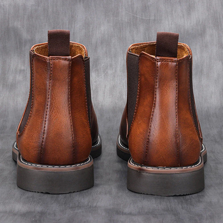 Botas Chelsea para hombres - cuero de alta calidad, lados elásticos, diseño atemporal y cómodo