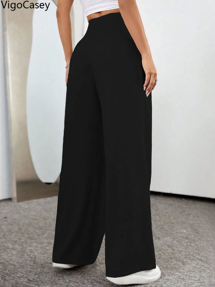 Pants Wide Leg Loose | High Waist Suit Office Winter Woman
