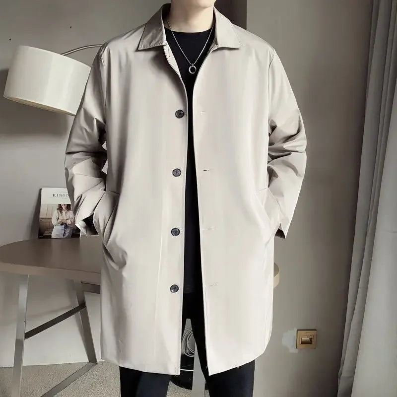 Trenci pentru bărbați cu rever | Jachetă casual și la modă ușoară