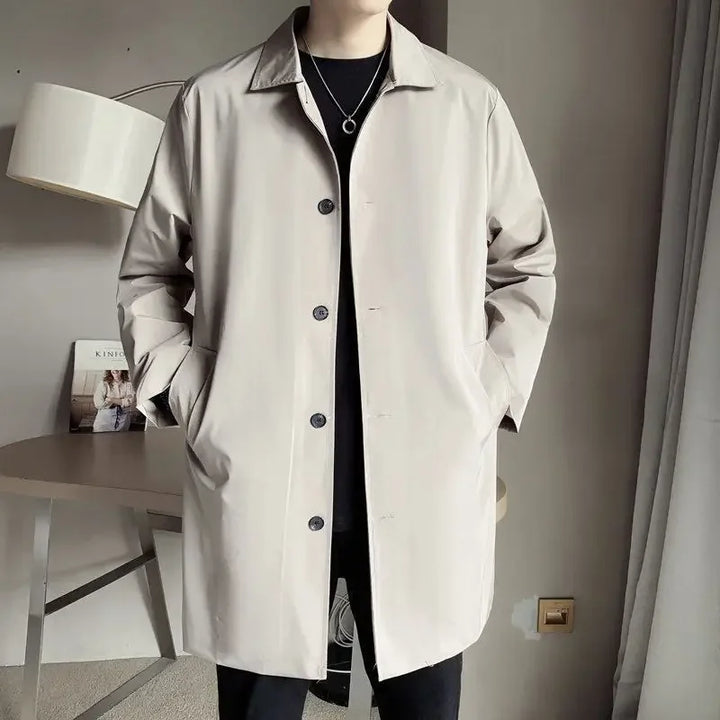 Trenci pentru bărbați cu rever | Jachetă casual și la modă ușoară