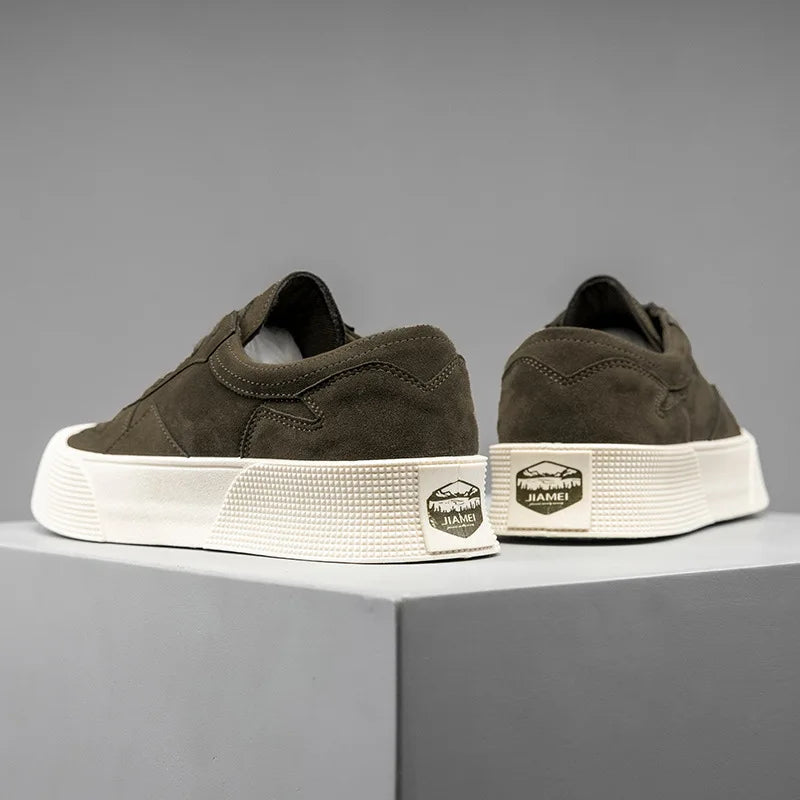 Montreal Herre Casual Sko | Elegant Syet Design & Komfortabel Plateausål