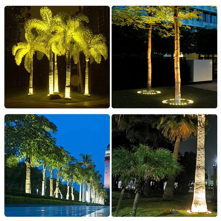 IP65 à prova d'água alumínio 12W holofote LED de madeira para exterior | luminária de jardim