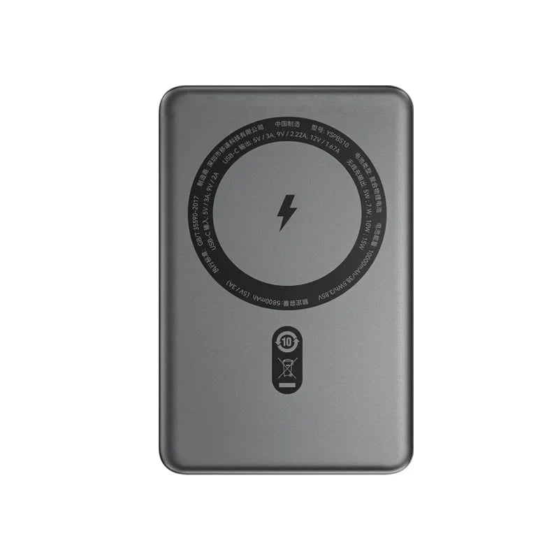 MOVESPEED S10 Ulkoinen magneettinen akku 10000mAh | langaton pikalataus | erittäin ohut ja kannettava