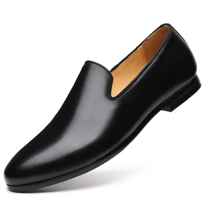 Zapatos de hombre en cuero genuino | Mocasines casuales, mocasines y zapatos cómodos para bodas y conducción