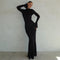 Emma | Bodycon Chic iltapuku korkealla kauluksella ja dekolteerauksella selässä | Eleganssi & Viettely