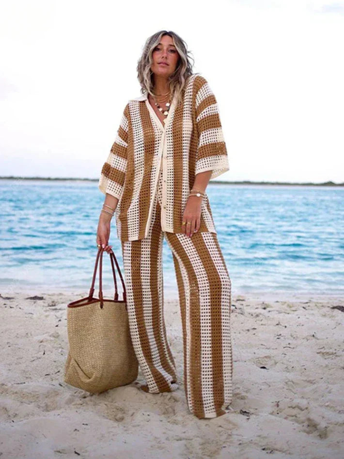 Trendy summer outfit with loose fit and versatile style