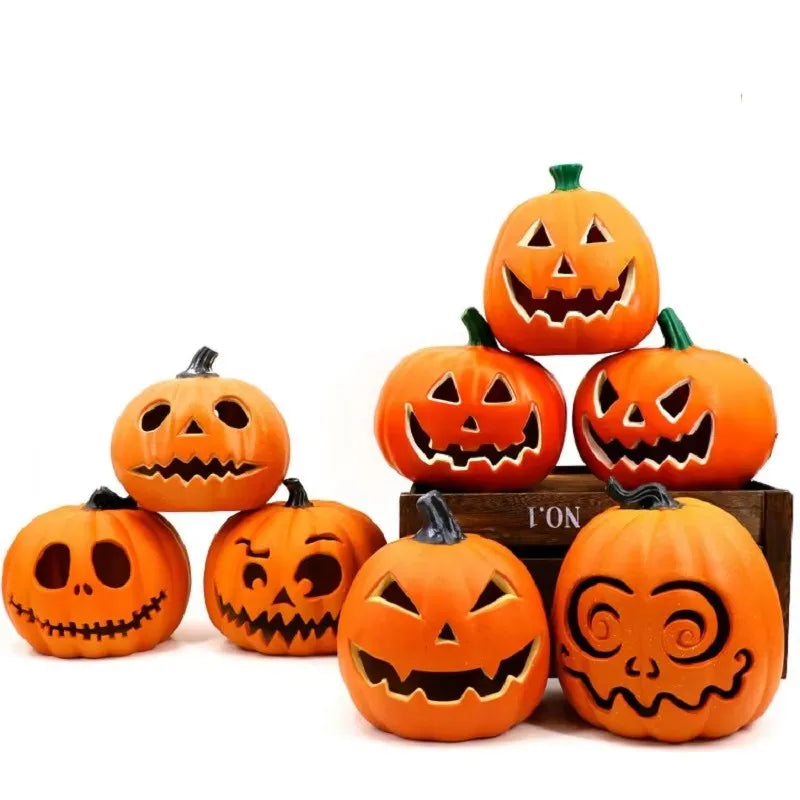 SpookyGlow LED-estables de calabazas de Halloween, decoración luminosa festiva