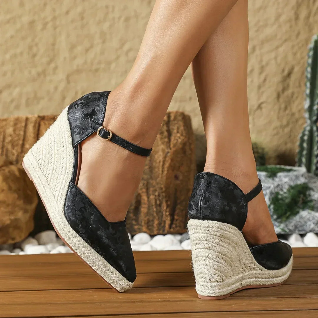 Loreta | Tyylikäs espadrille-korkokengät