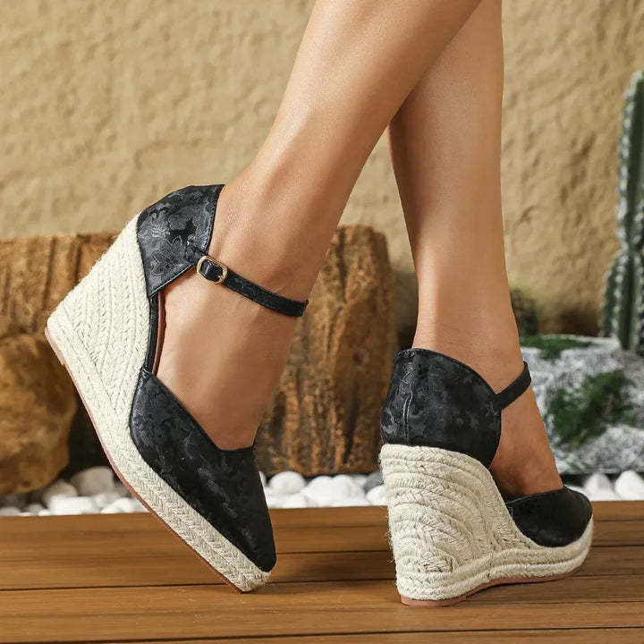 Loreta | Tyylikäs espadrille-korkokengät