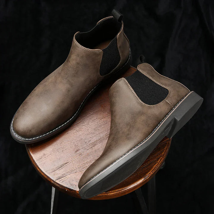 Botas Chelsea para hombres - cuero de alta calidad, lados elásticos, diseño atemporal y cómodo