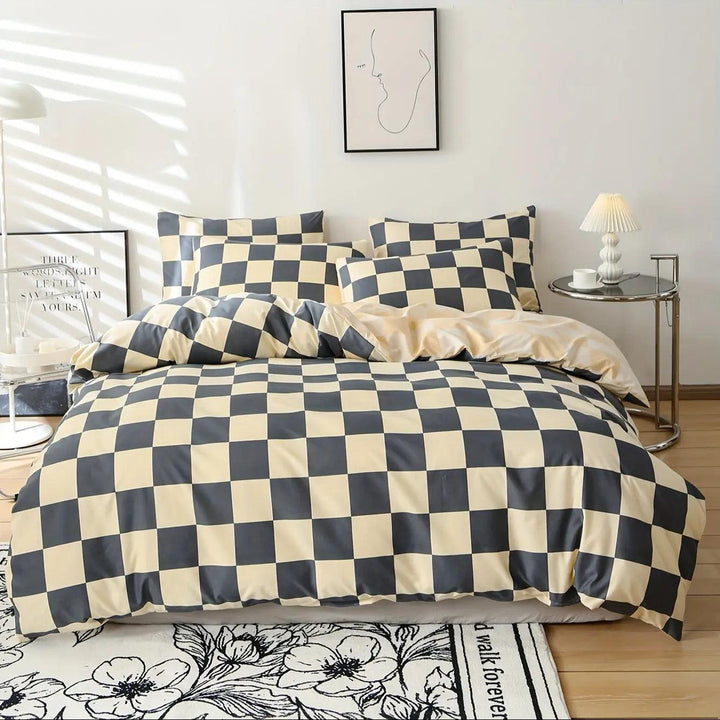 BeddingStar | Modern checkered duvet cover - 3 parts BeddingStar bedding