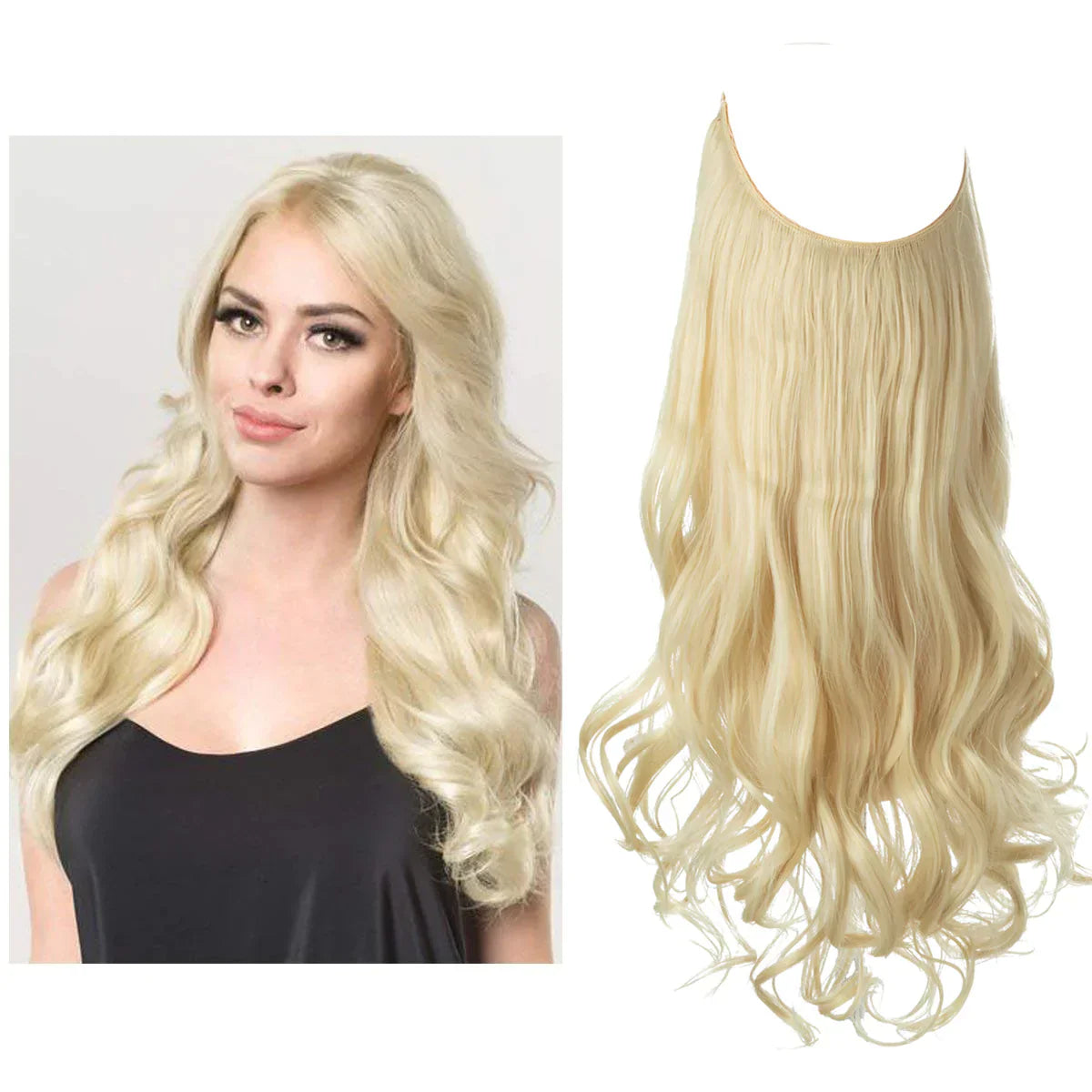 Premium Extensions af ægte hår | 100% REMY-kvalitet | Sømløs volumen & længde | Naturlig glans | Varmebestandig & holdbar
