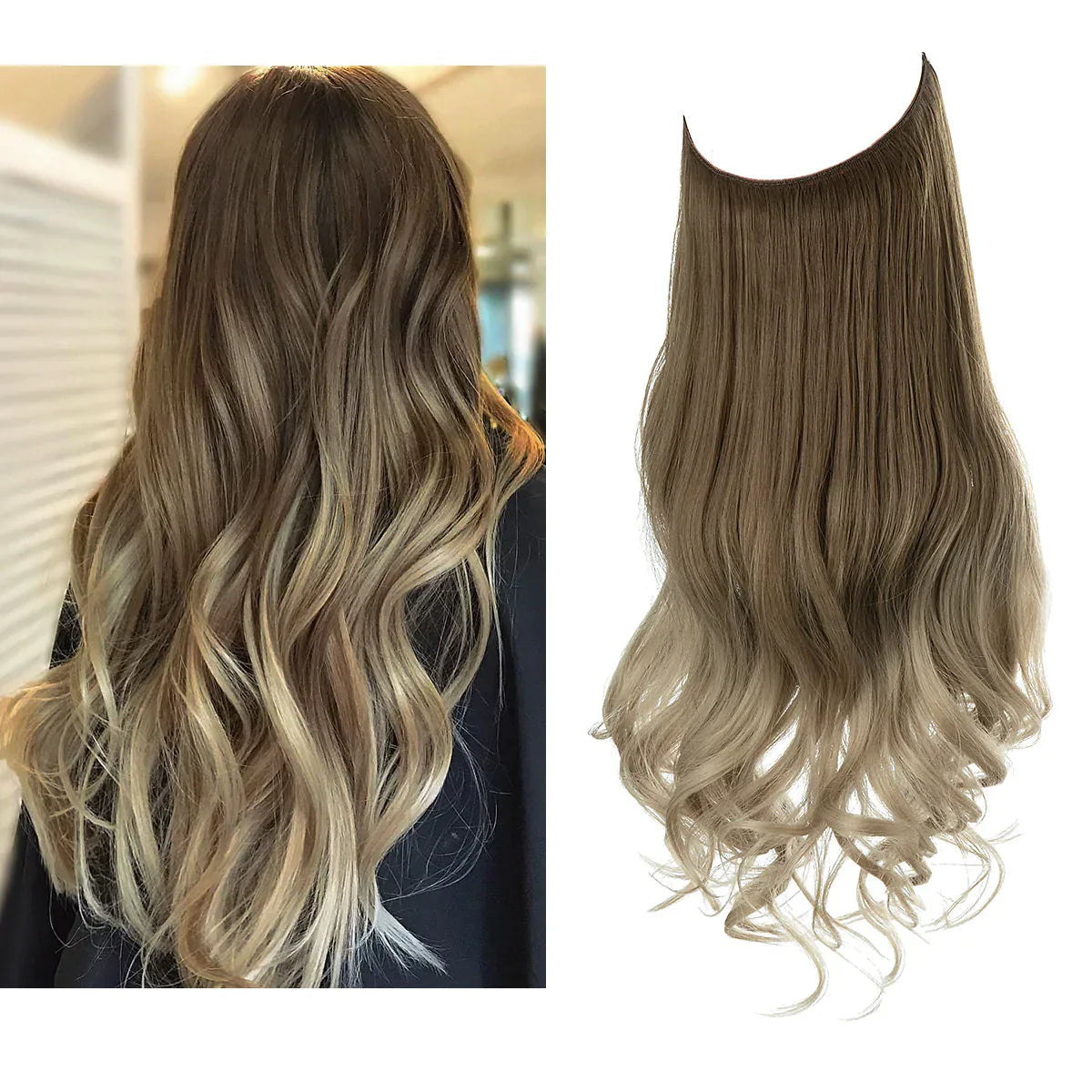 Premium Extensions af ægte hår | 100% REMY-kvalitet | Sømløs volumen & længde | Naturlig glans | Varmebestandig & holdbar