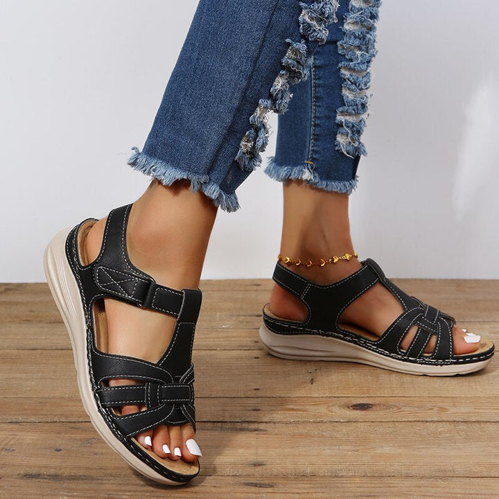 Orthopedic hiking sandals for ladies platform outdoor comfort