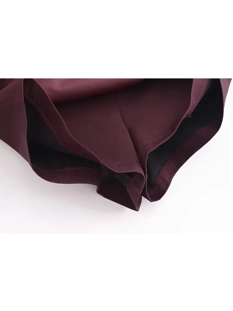 Nye forår damă skort uni modă casual mini pantaloni scurți fustă cu fermoar lateral talie înaltă streetwear