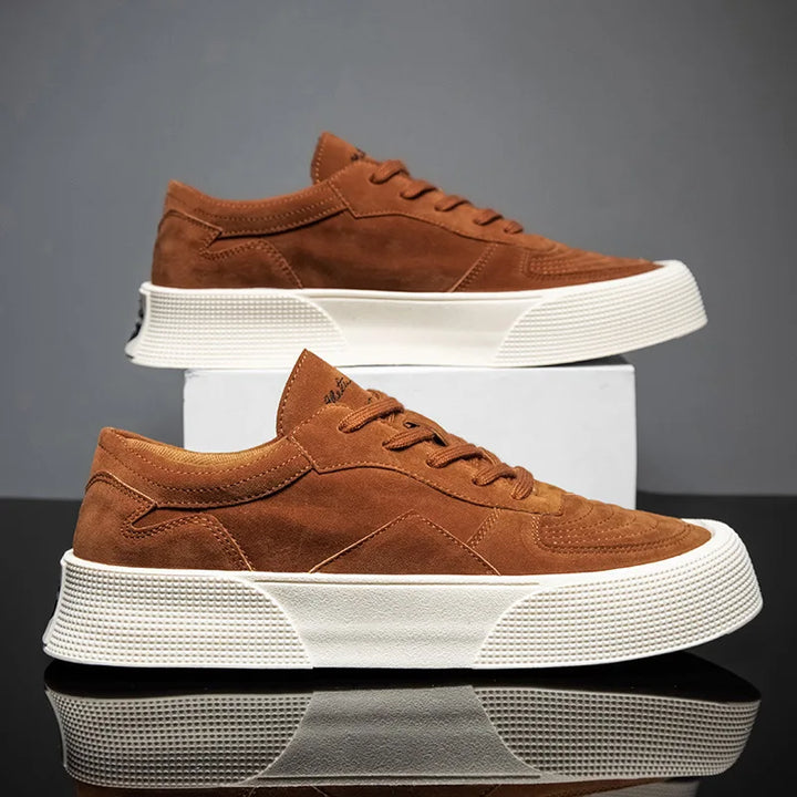 Montreal Herre Casual Sko | Elegant Syet Design & Komfortabel Plateausål