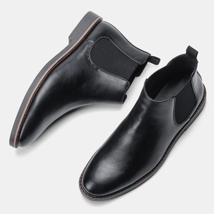 Botas Chelsea para hombres - cuero de alta calidad, lados elásticos, diseño atemporal y cómodo