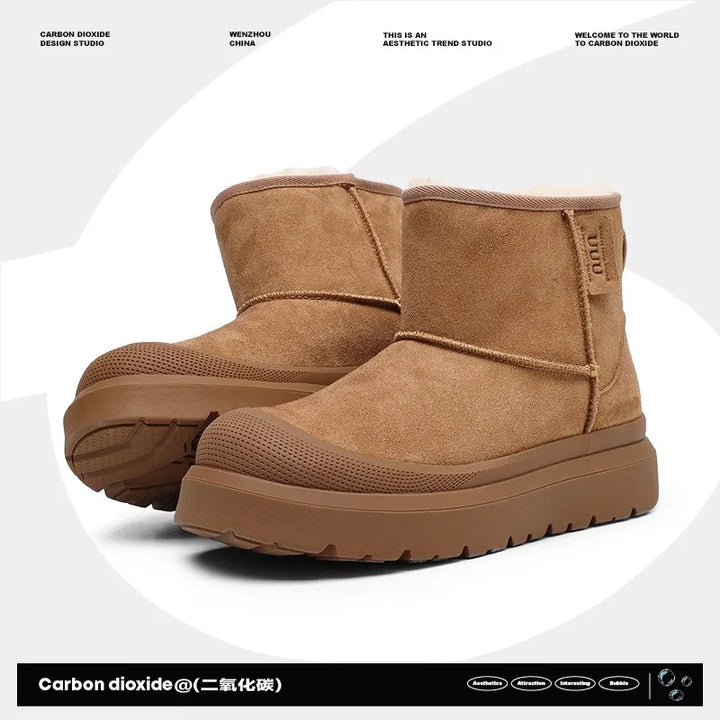 Унісекс зимові чоботи | Плюшеві платформні туфлі теплі комфортні