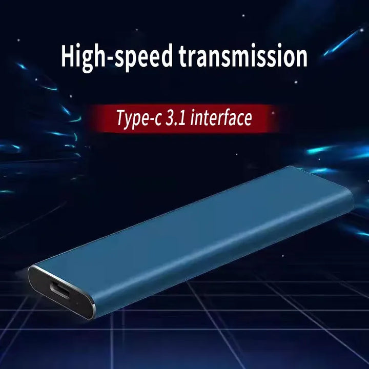 FusionElite Ekstern Harddisk | Ultratynd USB-C Opbevaring Højhastighed