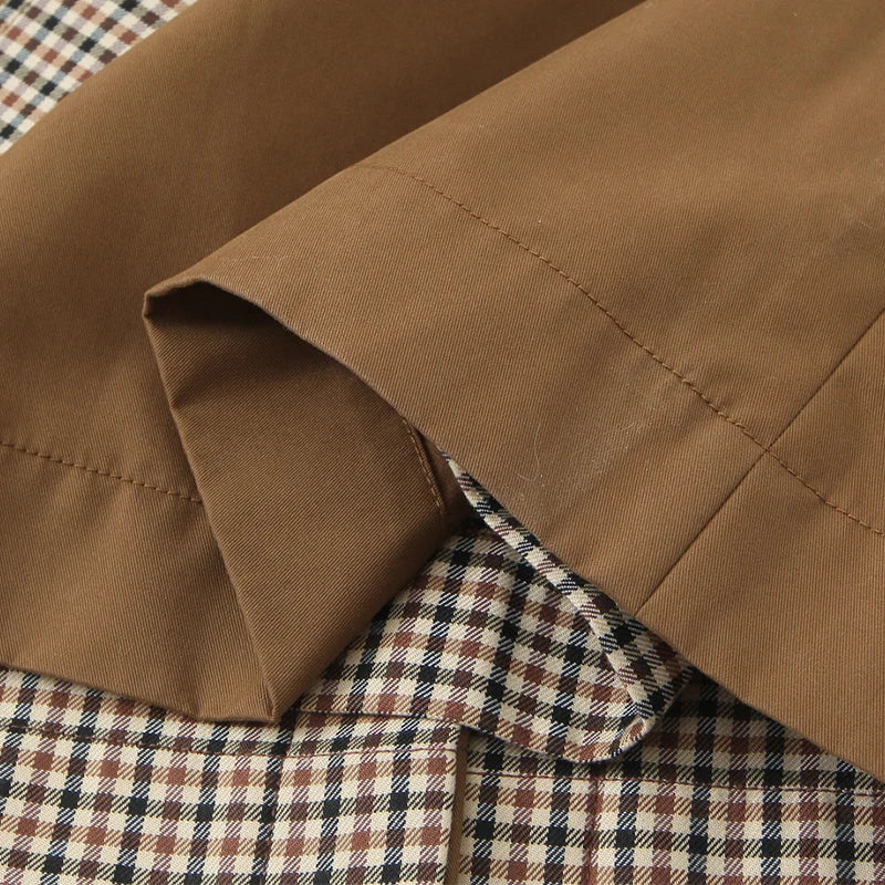 Płaszcz Trench Lang Ternet | Dwustronny Jednorzędowy Jesień Kobieta