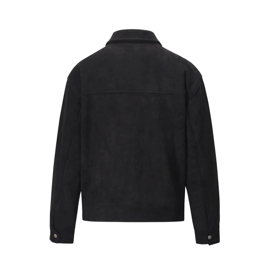 Geacă de toamnă pentru bărbați - poliester elegant, 4 buzunare practice, stil casual versatil