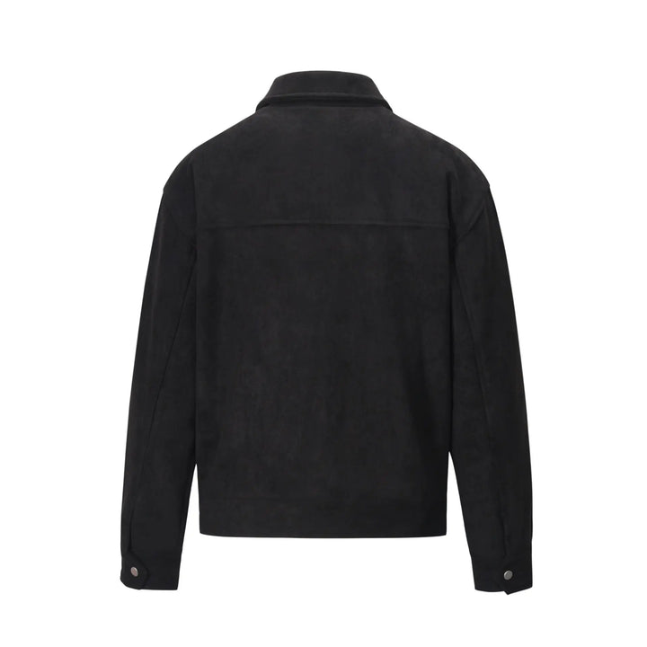 Geacă de toamnă pentru bărbați - poliester elegant, 4 buzunare practice, stil casual versatil