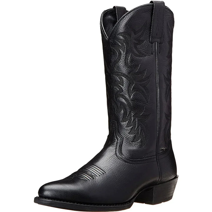 Macho cowboy boots for men - elegant embroidered leather and timeless style