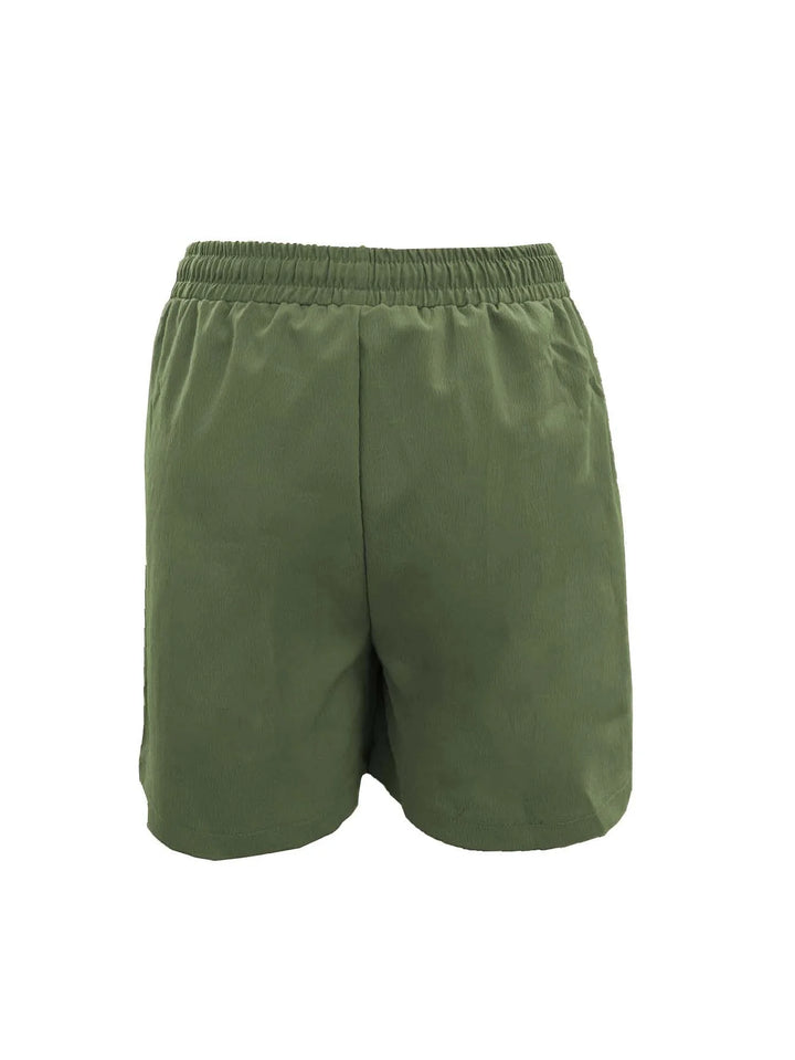 Shorts de mujer de talle alto 4 pulgadas verano shorts holgados casuales con bolsillos bermudas lisas