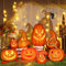 SpookyGlow LED-estables de calabazas de Halloween, decoración luminosa festiva