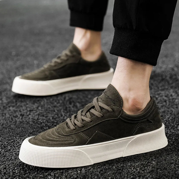 Montreal Herre Casual Sko | Elegant Syet Design & Komfortabel Plateausål