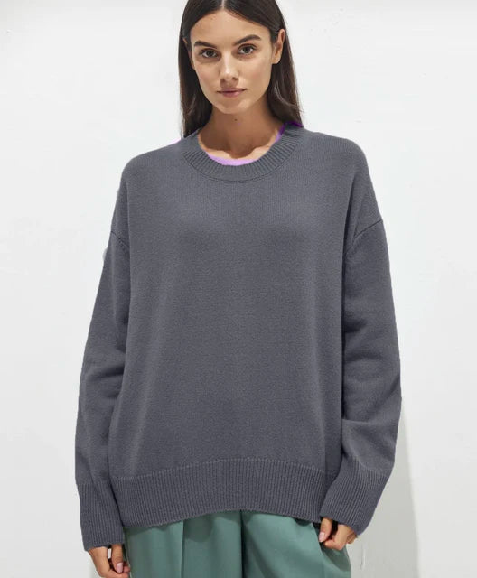 Pull en cachemire classique pour femmes avec texture douce et design intemporel