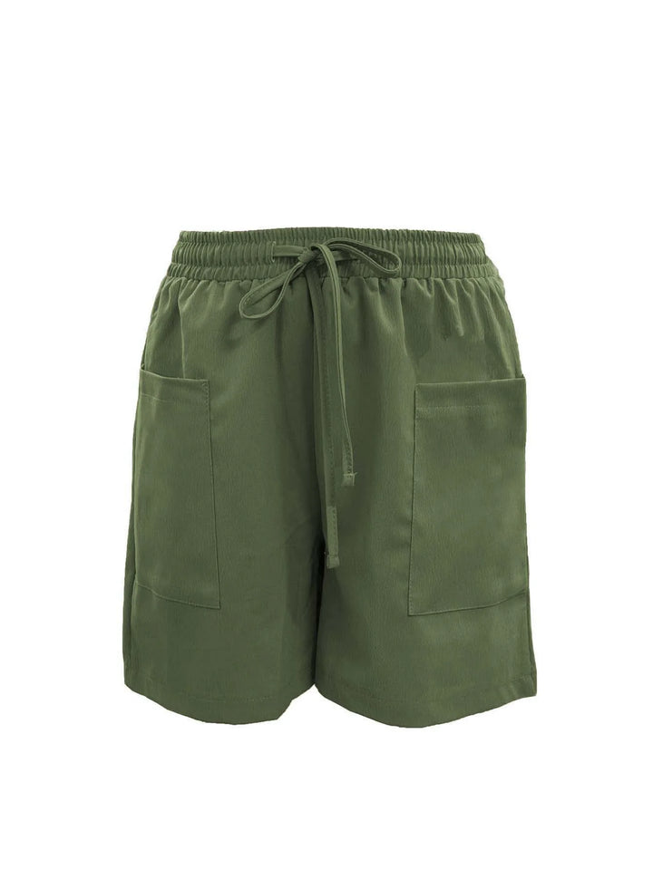 Shorts de mujer de talle alto 4 pulgadas verano shorts holgados casuales con bolsillos bermudas lisas
