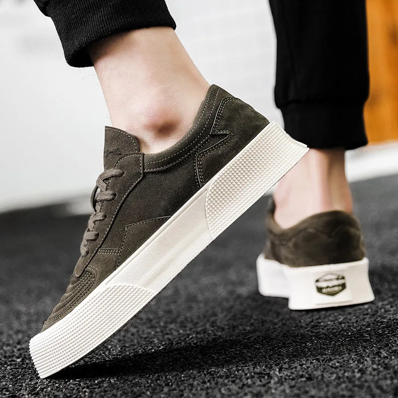 Montreal Herre Casual Sko | Elegant Syet Design & Komfortabel Plateausål