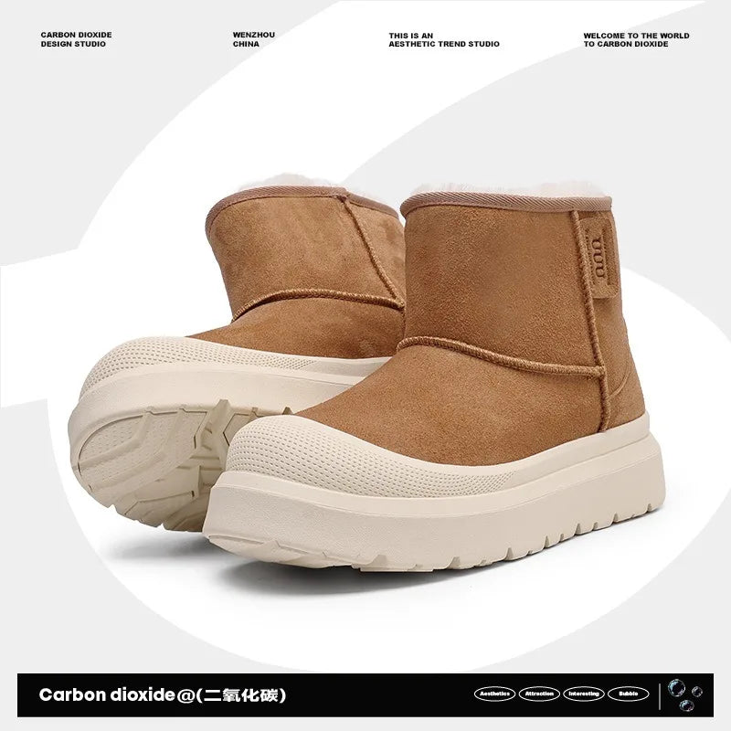 Унісекс зимові чоботи | Плюшеві платформні туфлі теплі комфортні