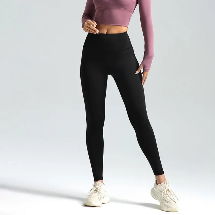 Colanți de sală fără cusături pentru femei | Talie înaltă, ridicare posterior, yoga și fitness