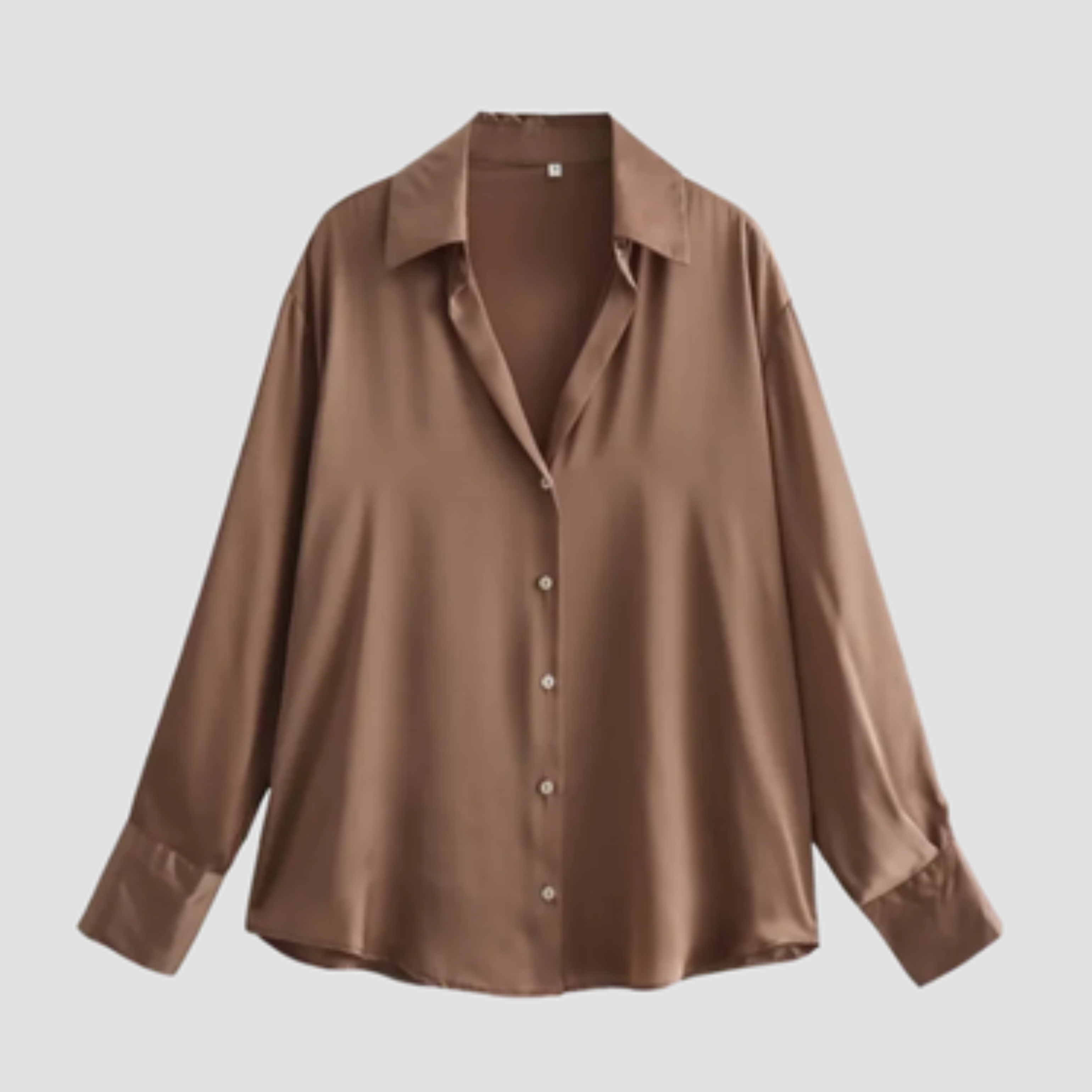 Silvrella - Langærmet Bluse Med Knapper