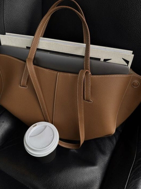 Bolsa Tote Vintage para mulheres | Bolsa de ombro em couro com design atemporal e espaçoso